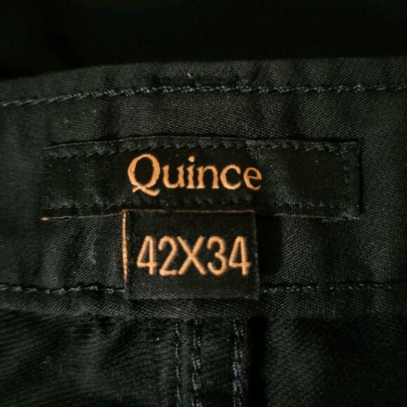 NWT Quince Mens Comfort Stretch Traveler 5-Pocket Pants - Casual Black 35X34 - Picture 2 of 14